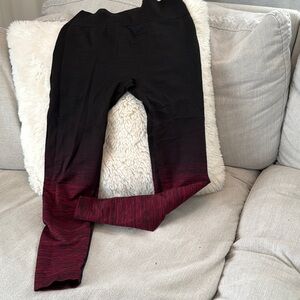 Electric Yoga Gradient Leggings Black to Red